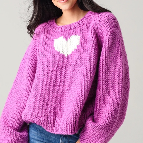 Free People Sweaters - Free People GoGo heart sweater